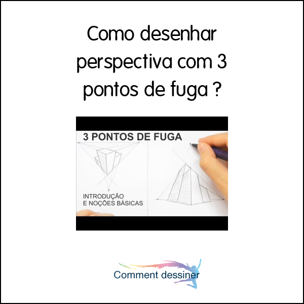 Como desenhar perspectiva com 3 pontos de fuga